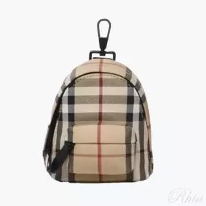 버버리 체크 미니 캔버스 백팩 키링 8084110 카바스 백