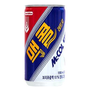 맥콜 190mlx30캔 보리콜라 미니캔음료