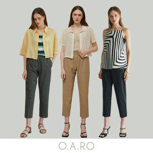 오아로 쿨텐션 배기팬츠 3종