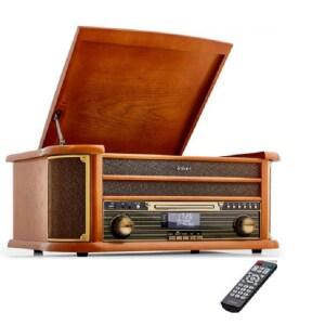 인켈 오디오 시스템 턴테이블LP 올인원 블루투스 CD USB FM라디오 스피커내장-P1