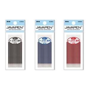 도매왕국 자바 java펜 e-오피스 볼펜심 12본입