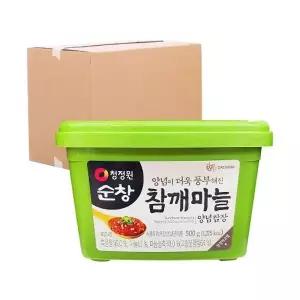 [청정원] 참깨마늘양념 쌈장 500g 20입 (박스)