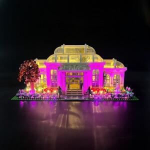 RC 레고 호환 21353 식물원 빌딩 블록 장식 램프 원격 제어용 BYB LED 조명 키트모델은 포함되지 않음