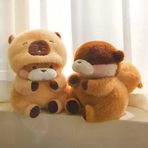 우소우소짱 속았지 인형 동물 수달 기니피그 애착 수면 귀여운 봉제 인형 27cm