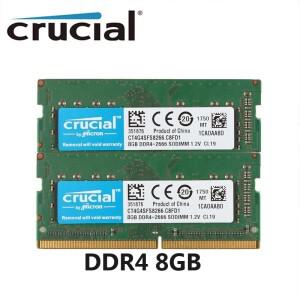 Memoria Ram ddr4 Crucial ram DDR4 16GB (2X8GB) 2133MHz 2400MHz 2666MHz SODIMM 메모리 PC-17000 19200