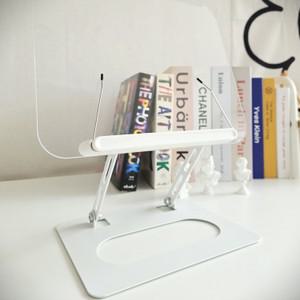투명 아크릴 독서대 높이조절 360도 회전 휴대용 접이식 태블릿 거치대 북스탠드