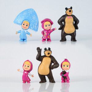 많은 종류의 마샤와 곰 액션 피규어 애니메이션 모델 만화 장난감 친구 선물 카와이 귀여운 소프트 룸 데스크 장식