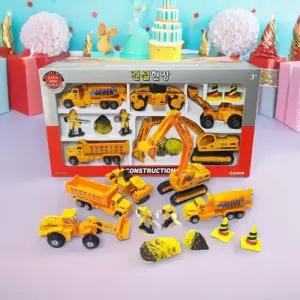세계유통 건설현장 미니카세트 미니어처 중장비 건설 트럭 믹서 로더 롤러 트렉터 포크레인
