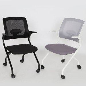 [체어포커스] 토즈스터디 접이식 TZX-950 암레스트 사륜형 공부의자 컴퓨터 책상 학생 회의 도서관