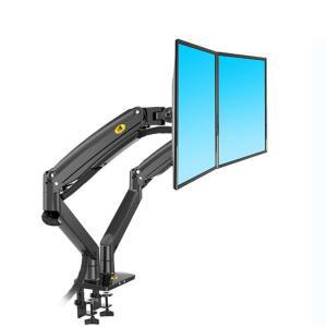 NB F195A 알루미늄 22-32 인치 듀얼 LCD 모니터 마운트 가스 스프링 암 풀 모션 홀더 지원 하중 3-12kgs 각