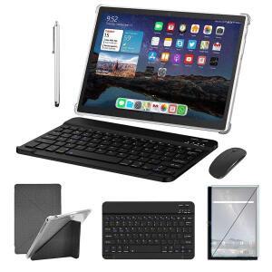 ATOUCH 안드로이드 12.0 태블릿 PC, HD 스크린, 듀얼 SIM 카드, 듀얼 대기, 6GB RAM, 256GB ROM, 키보드 X1