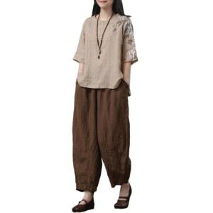절복 여자 여름 세트 데 개량한복 여성 시원한 모시 모시옷 생활한복 할머니 마색 셔츠