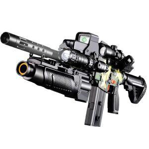 너프건 m16 전동 라이플 소프트 탄피배출 서바이벌 따발총 장난감 스펀지총