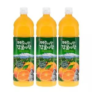 롯데칠성 제주사랑감귤사랑 1.5L 6펫
