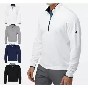 [아디다스]아디다스 골프 남성 상의 긴팔 하프 집업 티셔츠