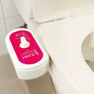 홈프리티 비데 기계식 수동 냉수 온수 여성 세정 기능 필터없는 방수 비데기 무전원 수압 조절 비대 소형 직수 욕실 용품