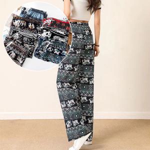 (태국 느낌) 빅사이즈 코끼리바지 촌캉스 할매바지 몸배바지 할머니 몸빼