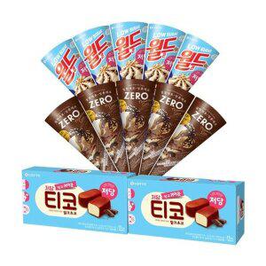 제로 티라미수콘x5개+월드콘저당x5개+티코저당x2개