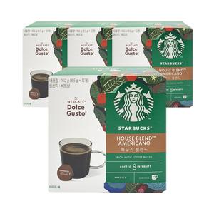 스타벅스 캡슐커피 하우스블렌드 (8.5gx12개입)x4팩 돌체구스토 네슬레 커피