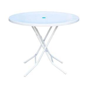 대형 접이식내추럴 원형 야외 캠핑 플라스틱 파라솔 테이블