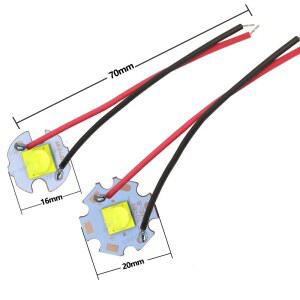 3V 6V 12V 50 70 LED 20W SMD 5050 7070BEAD 다이오드 램프 DIY 손전등 부품에 케이블 와이어 자전거 자동차