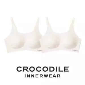 [크로커다일] 감탄브라 소프트핏 쉘론 스트랩 패드일체형 브라2종 오트밀 CD