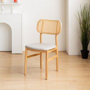 [체어팩토리]노니체어 라탄 원목 식탁 인테리어 카페의자