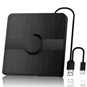 외장 드라이브, 읽기/쓰기 기능이 있는 BD 플레이어 USB 3.0 및 Type-C CD/DVD 버너가 장착된 휴대용 플레이어 Win10 및 Mac OS와 호환되는 3D 드라이브, PC용 플레이어 드라이브
