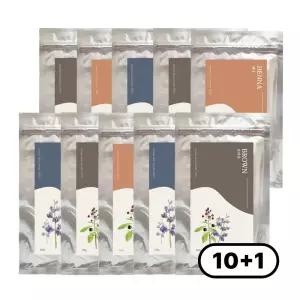 [FDA 할랄 인증] 에코헤나 순수 천연 헤나염색약 100g 10+1개 세트