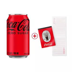 [본사직영] 코카콜라제로350ml X24입+코카콜라 메모페드