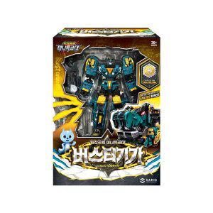 최강공룡 미니특공대 버스터기가 푸른화염의 전사 렉스카이저 오른팔 변신 로봇 합체 캐릭터