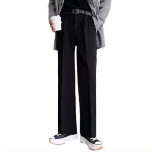 세미와이드팬츠 정장  편 와이드 슬랙스 비즈니스 (3wJxZ)