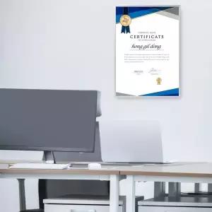 [보리보리/도토로]모던라인 평면 액자(A3) (무광실버)포스터 포토액자