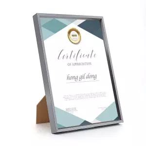 [보리보리/도토로]모던라인 입체 상장액자(A4) (그레이) 수료증액자