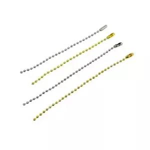 유광 컬러 볼체인 군번줄 키링 부자재 키링줄 10cm 12cm