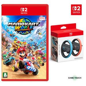 닌텐도 스위치 2 마리오 카트 월드 한글판 + 정품 조이콘 2 핸들 세트