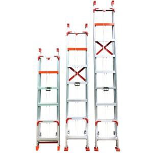 일자사다리 일자형 알루미늄 다용도 구조 일자 이중다목적 조절 4단 작업사다리 2단 복층