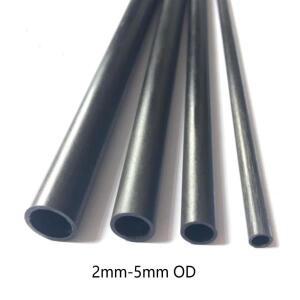 2mm-5mm OD 탄소 섬유 튜브 탄소 섬유 중공 파이프 모델 비행기 CFRP 튜빙 CF 파이프