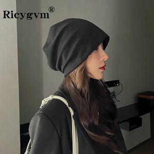 항암모자 남성 여성을위한 솔리드 컬러 헐렁한 비니 가을 겨울 따뜻한 니트 모자 유지 남여