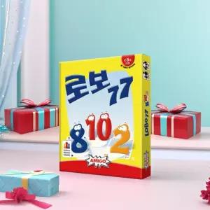 코리아보드게임즈 로보77 숫자 카드게임 보드게임 계산 암기 숫자카드 2-8명 30분