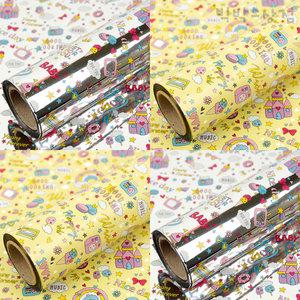 캔디팝 메탈 롤 포장지 대 1p 53CM × 15M 롤 비닐 포장지 유치원 어린이집 선물 답례품포장 캐릭터 선물포