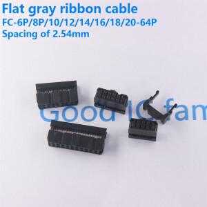 세트 FC-6P FC-10P - IDC 소켓 2x5 핀 이중 행 피치 2.54mm 커넥터 10핀 케이블