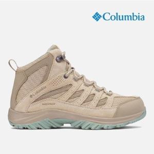 컬럼비아 여성 방수 등산화 크레스트우드 미드 워터프루프 와이드핏 BK5371-271