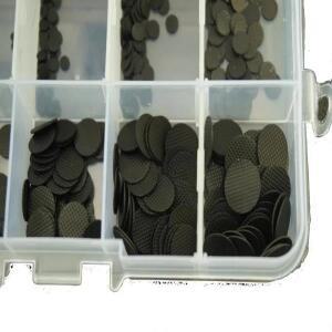 컨트롤러 버튼 수리 부품 예비 대 한 100 개/몫 전도성 고무 패드 접촉