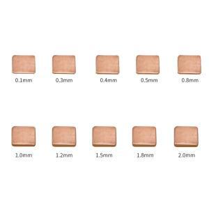 노트북 구리 시트 플레이트 스트립 심 열 패드 방열판 20x20MM 15x15MM 0.1mm-1.2mm GPU 칩 RAM 냉각