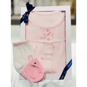 [압소바](강남점)[압소바 25년FW 임신출산선물]뉴쫑쫑 내의+ 토끼곰 단말 2종 세트(A2C10383/A2C32009) ...