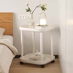 스퀘어 협탁 겸 사이드 테이블 이동식 선반 사이드테이블 미니테이블 이동식협탁 침대협탁