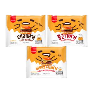 삼립 버거 3종 (데리버거/불고기/바베큐치즈) 8봉