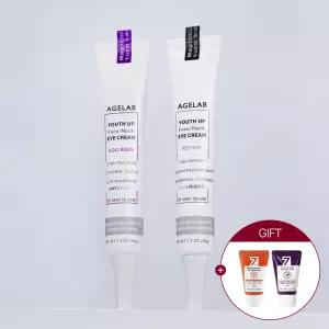 1.+1 [탄력+주름+기미 솔루션!] 에이지랩 콜라겐 + 펩타이드 아이크림 대용량 50g (총2개) +미니폼클 30ml 2개 증.정