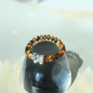 [오행보완] 토기운 보완 호안석 비휴 사주팔찌 재물운 원석 소원 행운팔찌